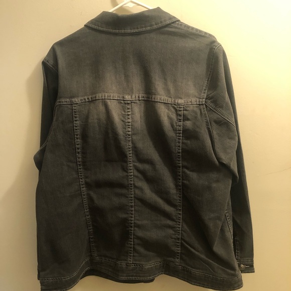NWT SPANNER black washed jean jacket - Picture 6 of 6